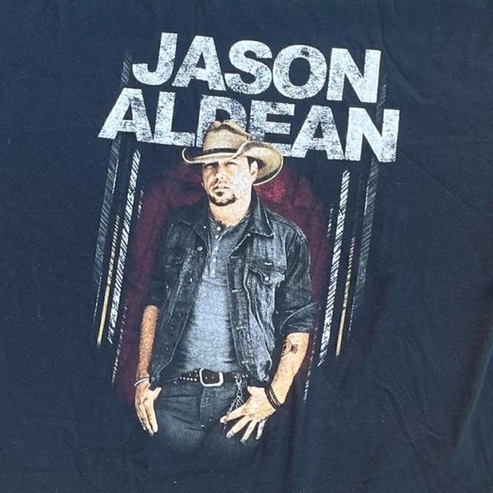 Jason Aldean Shirt country western band t - Picture 4 of 7